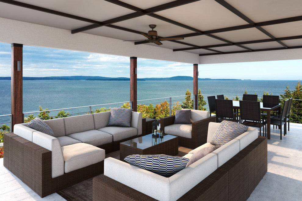 Casablanca 54" Aris Brushed Cocoa Ceiling Fan With Wall Control