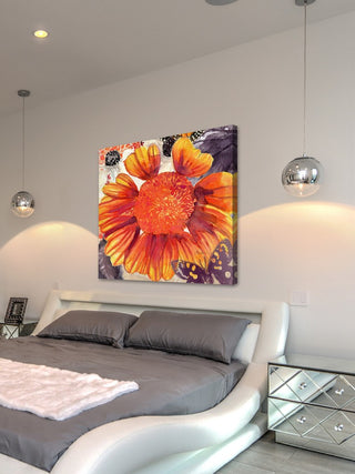 "Blanket Flower" Painting Print on Wrapped Canvas