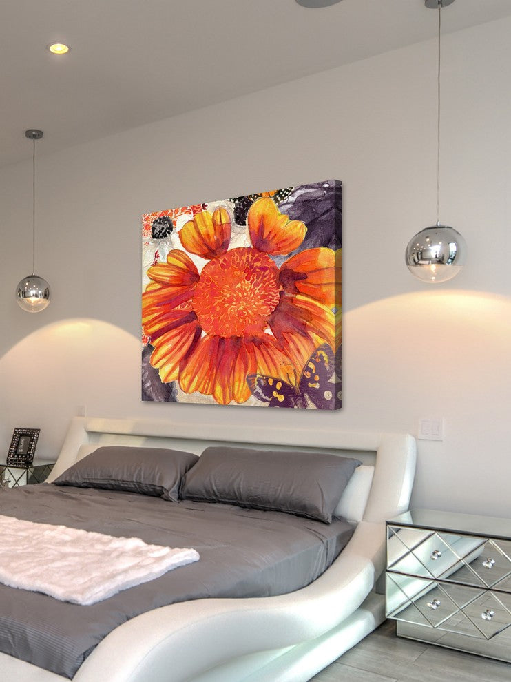 "Blanket Flower" Painting Print on Wrapped Canvas