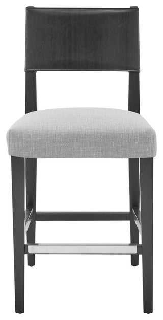 Kylo PU/Fabric Counter Stool, Borneo Black/Meridien Gray