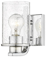 Zlite 492-1S-CH 1-Light Wall Sconce, Clear Seedy