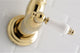 Kingston Brass Wall Mount Pot Filler Kitchen Faucet, Polished Brass