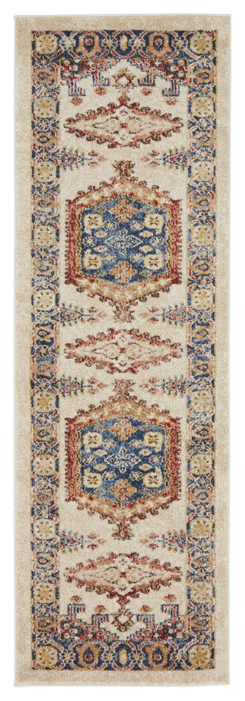 Unique Loom Cream Larissa Utopia 2' 0 x 6' 0 Runner Rug