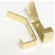 RCH Decorative Brass Wall Hook, 1.7 Inch, Various Finishes, Polished Brass, 1.7
