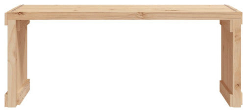vidaXL Patio Bench Extendable Garden Bench Outdoor Seating Solid Wood Pine