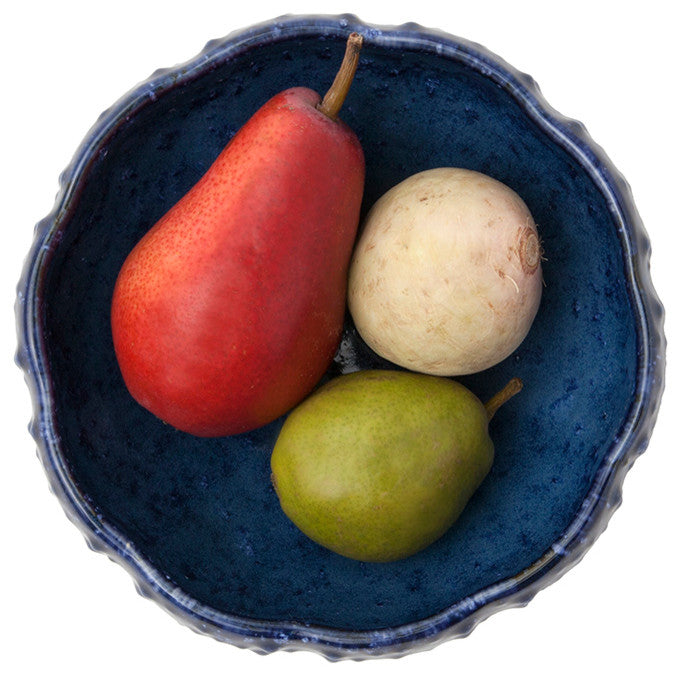 Isla Indigo Stoneware Pasta/Soup Bowls, Set of 4
