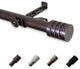 Tim 13/16" Diameter Curtain Rod, Cocoa, 18-28"