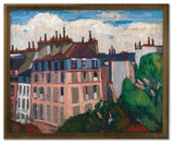 Rooftops, Paris Fine Art Print, Gold, 18"x22"