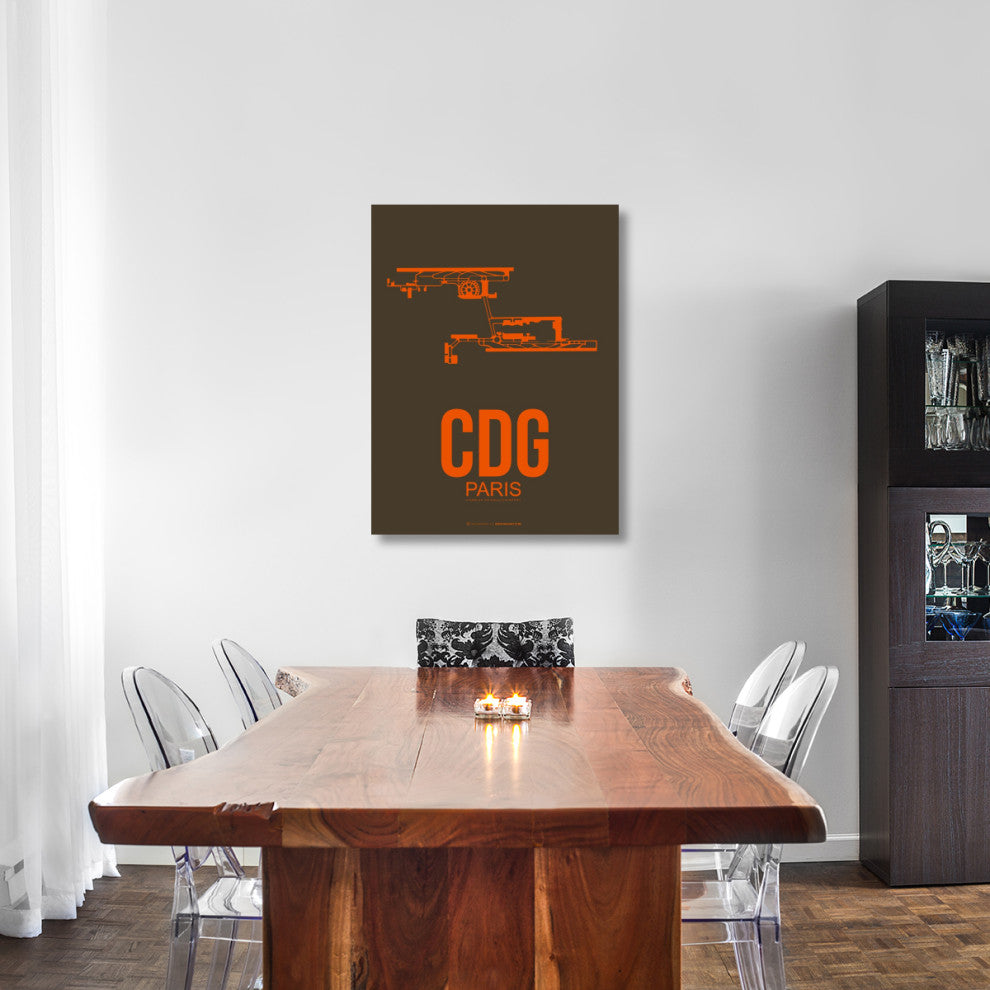 "CDG Paris Poster 3" Fine Art Print