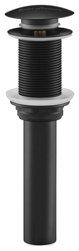 Residential Non-Overflow Pop Up Sink Drain 1.75, Matte Black