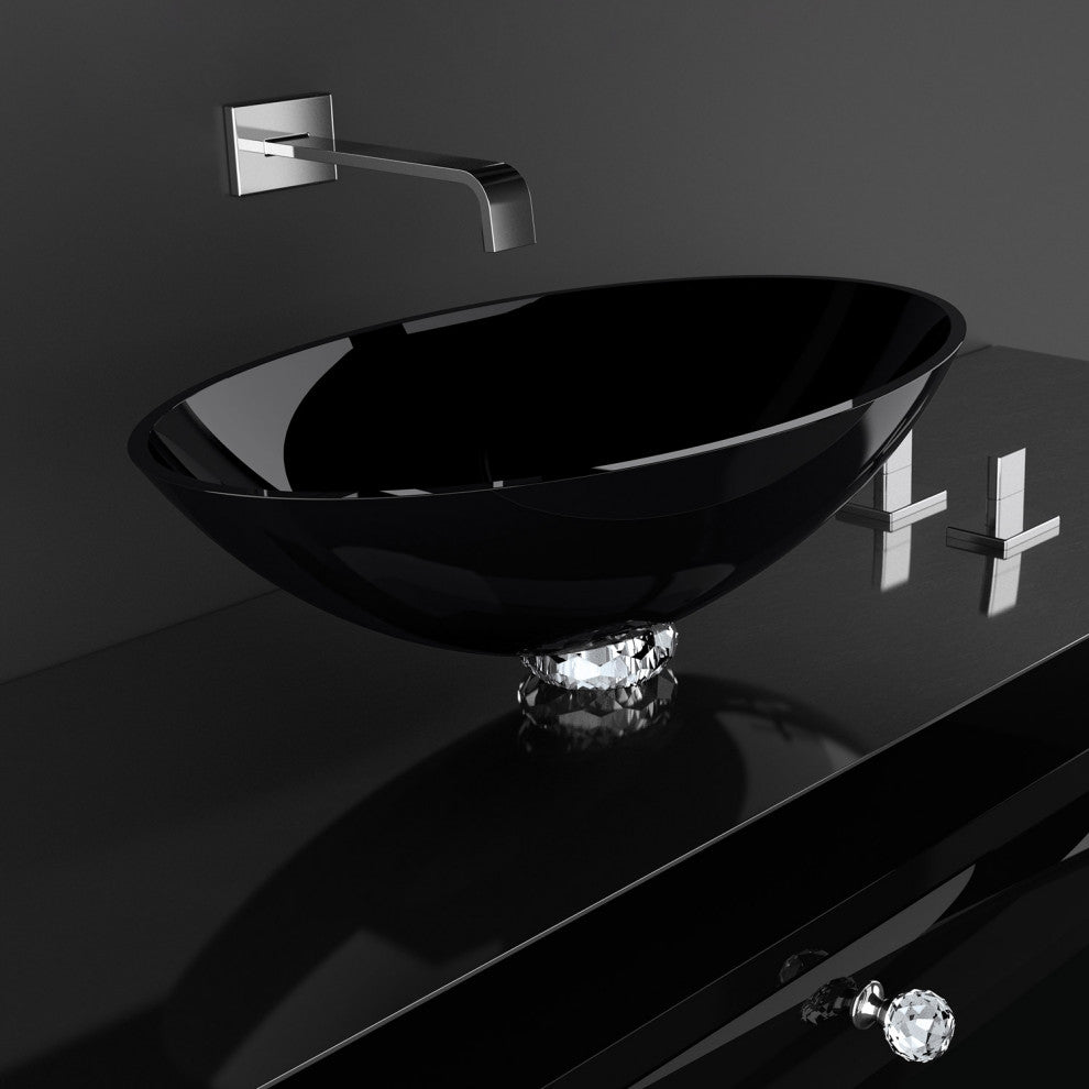 De Medici Collier Luxury Vessel Sink, Black