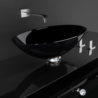 De Medici Collier Luxury Vessel Sink, Black