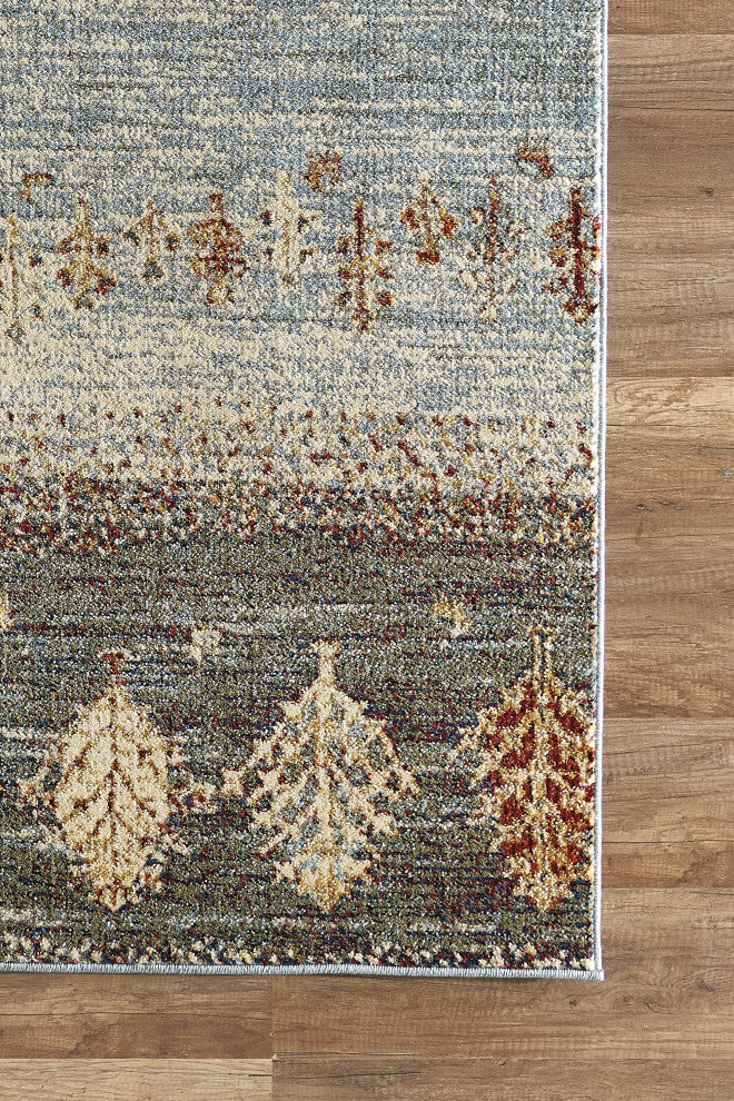 Abani Mesa MES140A Distressed Tree Print Area Rug
