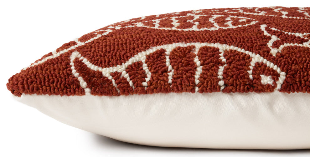 Loloi P0908 Red 16" x 26" Cover Only Pillow