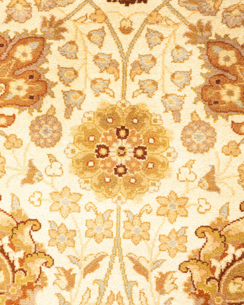 Ali One-of-a-Kind Hand-Knotted Runner Ivory, 3'3"x12'6"