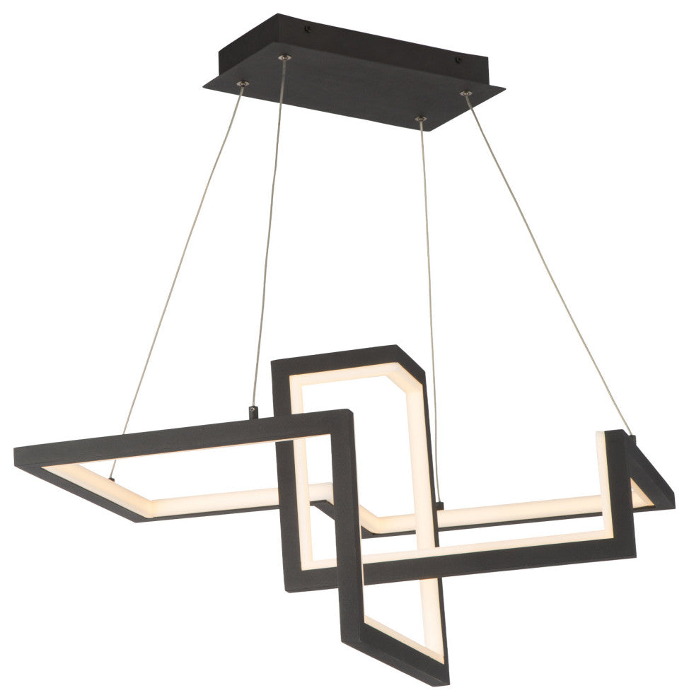 Minecraft 23" LED Pendant 3000K, Black