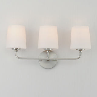 Maxim 12093SW Bristol 3 Light 21"W Vanity Light - Satin Brass