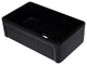 ALFI brand AB3320SB-BG 33 Inch Black Single Fireclay Farmhouse Kitchen Sink