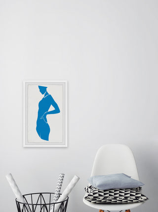 "I Feel Blue" Framed Painting Print, 8x12