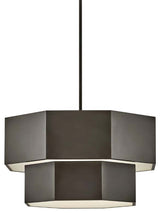 Hinkley Lighting 46994 Facet 7 Light 23"W Waterfall Chandelier - Black Oxide