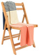 Shannon Throw, Midnight Blue and Natural and French Pink