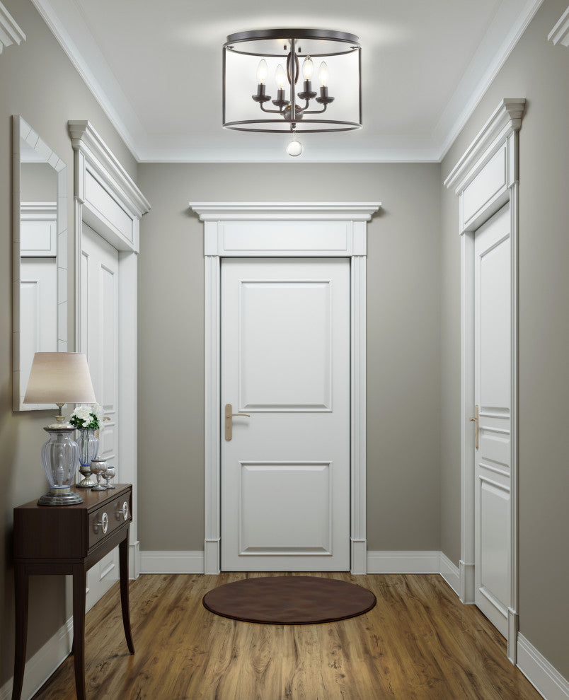 Alma 16" Metal LED Flush Mount, Oil Rubbed Bronze