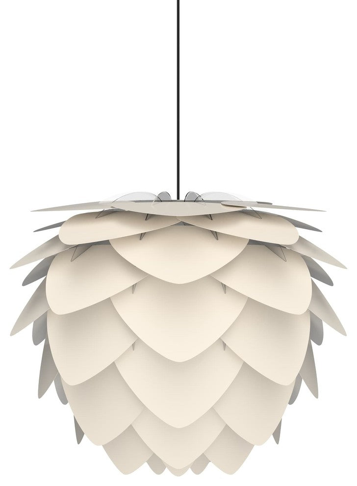 Aluvia Plug-In Pendant, Pearl/Black, Medium