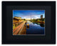 ''Blue Hour in Paris'' Matted Framed Canvas Art by Mathieu Rivrin