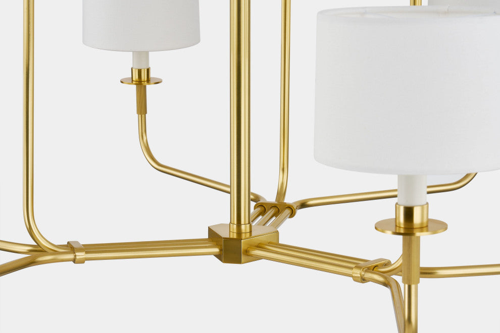 Paramus 48" Wide 1-Light Aged Brass Chandelier