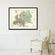 Europe Vintage Antique Map Wall Art, 28"x37"
