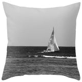 Sail Boat Pillow Cover, 18x18