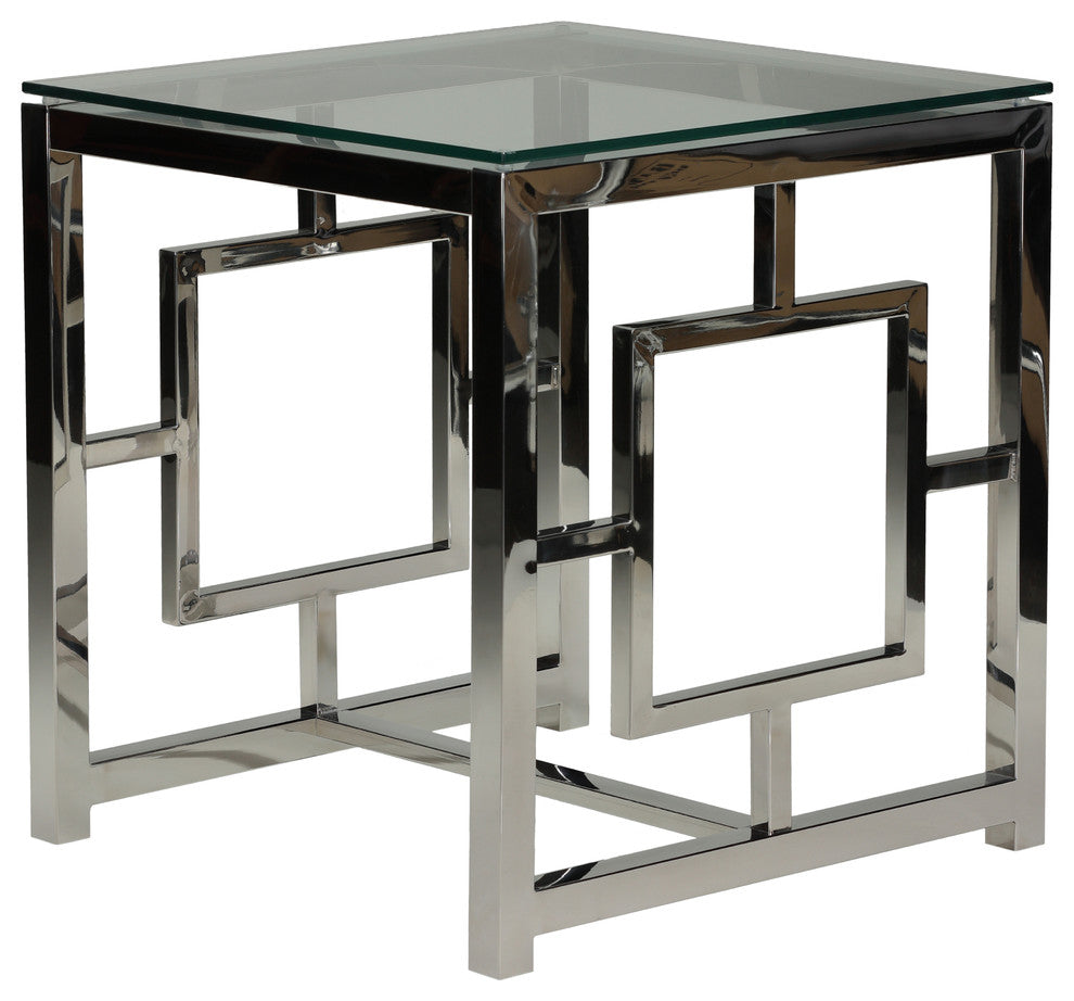 Cortesi Home Kamdyn Square Contemporary End Table