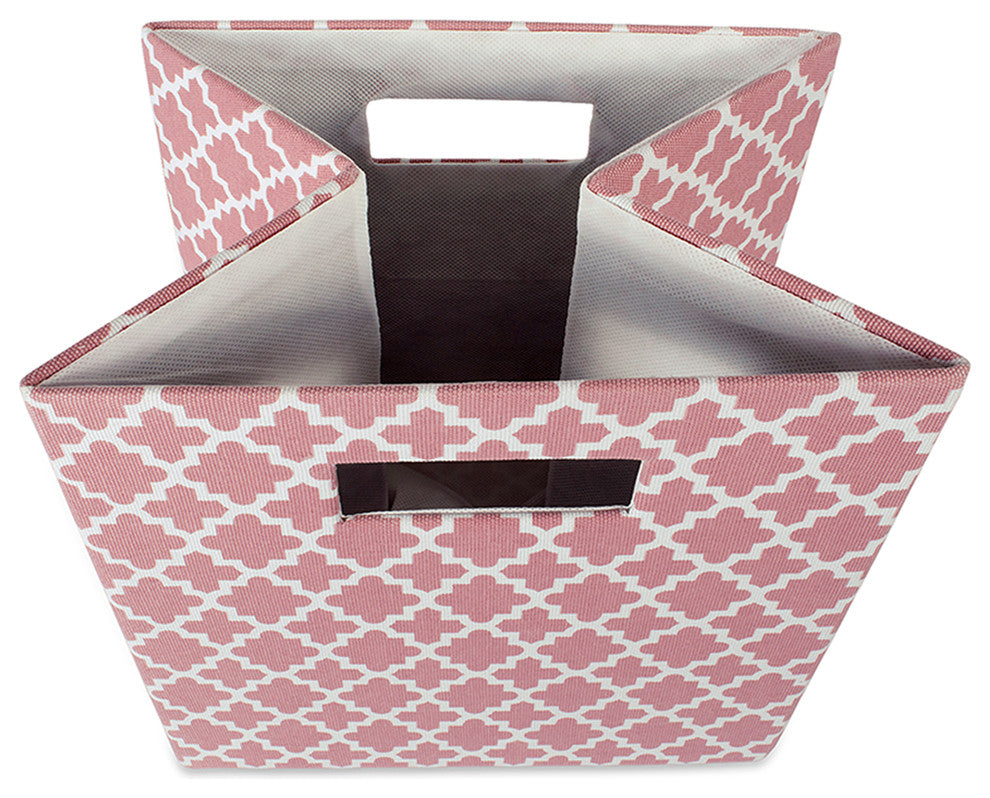 DII Polyester Cube Lattice Rose Square 11x11x11"