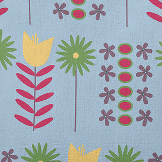 Daisy May's Garden Polyester Indoor Pillow, Blue, 16"x16"
