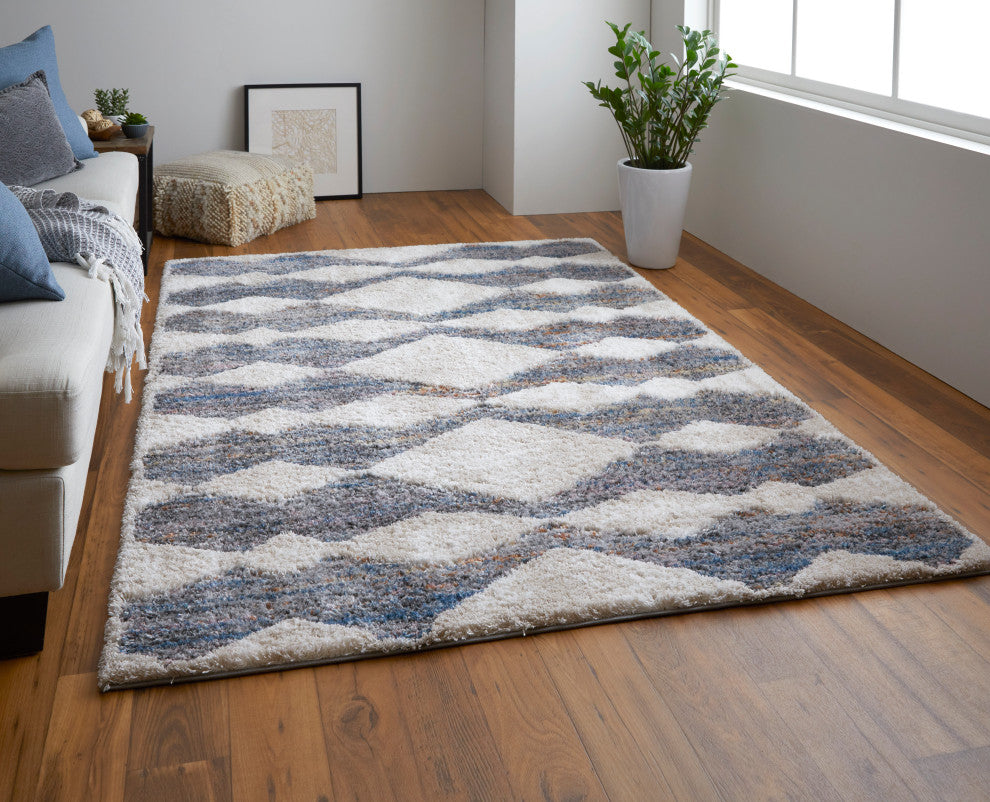 Weave & Wander Caide Contemporary Rug, Gray/Multi, 4'x6'