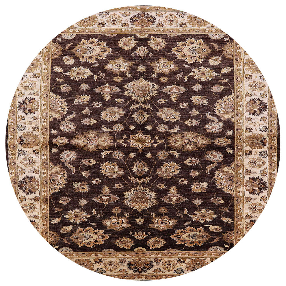 Ahgly Company Indoor Round Mid-Century Modern Area Rugs, 8' Round
