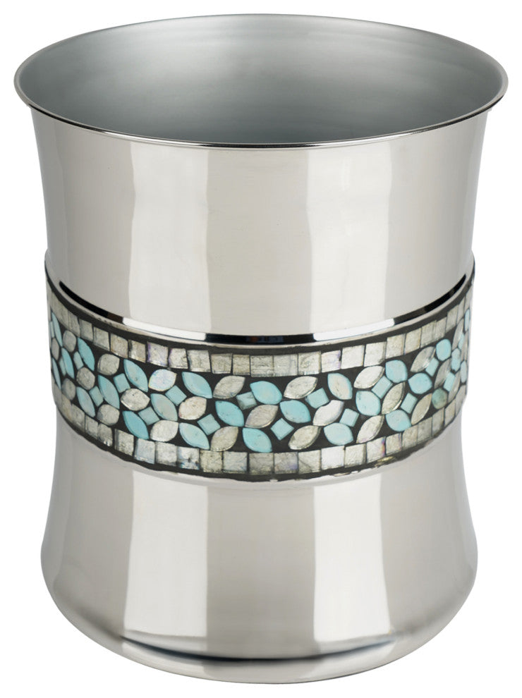 nu steel Sea Foam Wastebasket