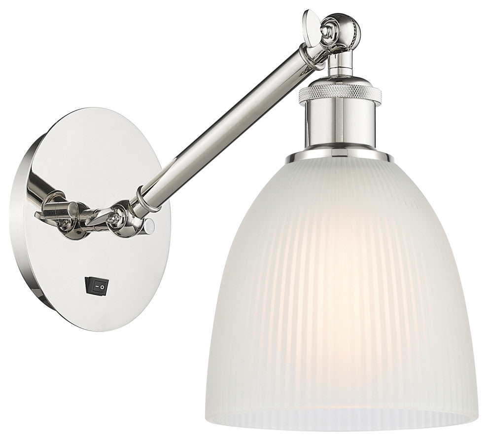 Innovations 317-1W-PN-G381-LED 1-Light Sconce, Polished Nickel