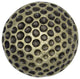 Golf Ball Cabinet Knob, Small, Antique Brass
