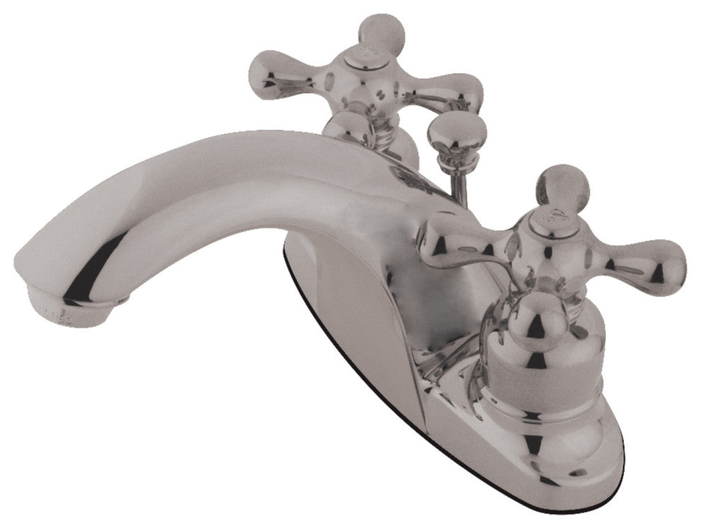Kingston Brass 4" Centerset Bathroom Faucet, Brushed Nickel