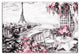 Paris Sketch 20x30 Canvas Wall Art
