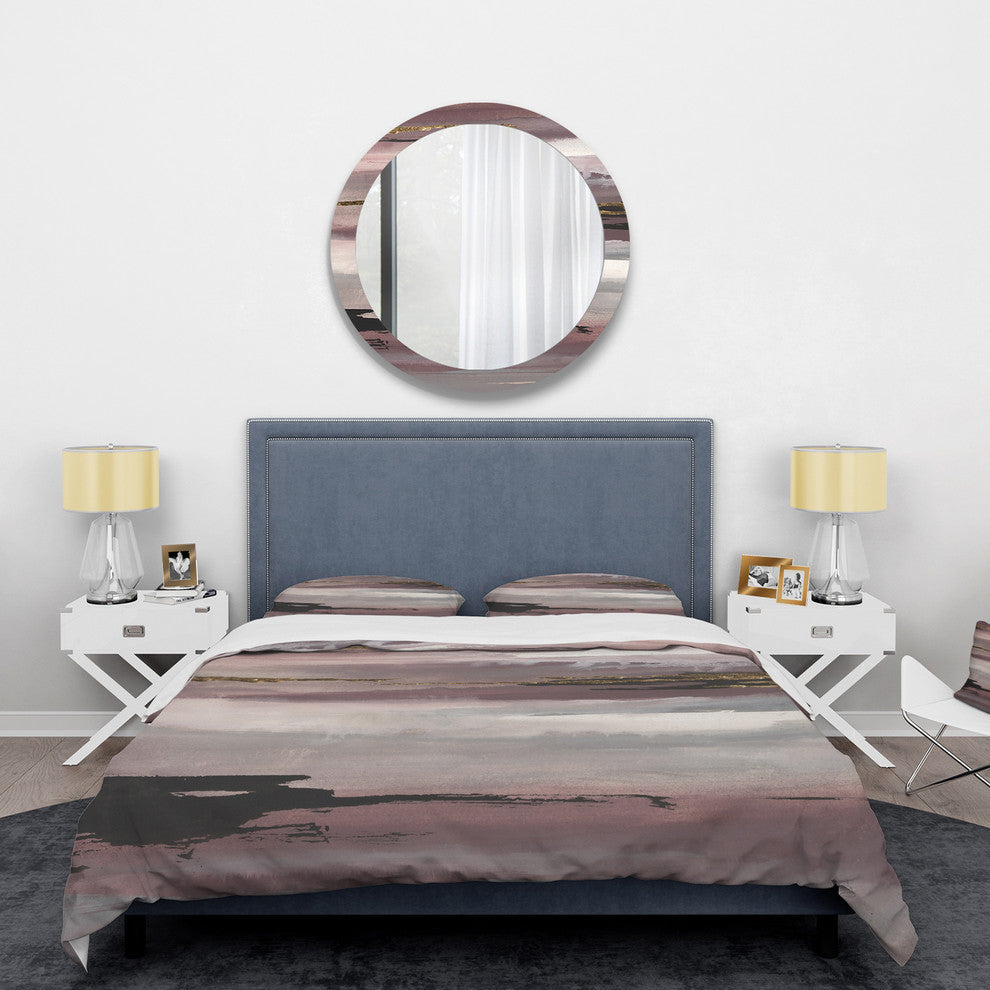 Purple Glam Storm Ii Glam Duvet Cover Set, Twin