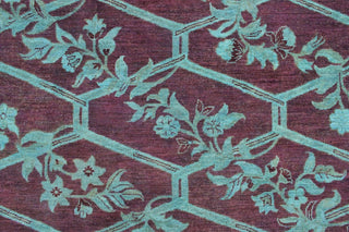 Overdyed Jabbar Blue/Rust Rug, 7'11"x9'11"