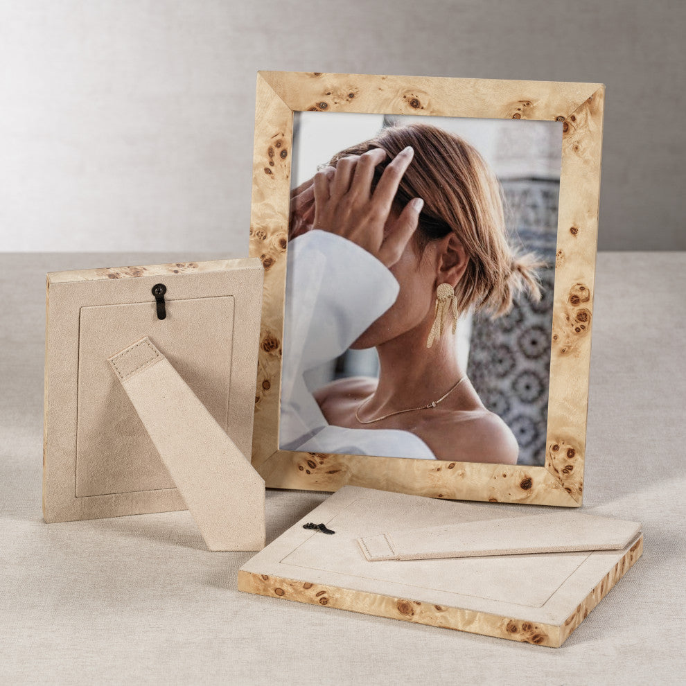 Bogor Burlwood Veneer Photo Frame, 5" x 7"