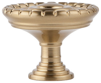 Sumner Street Home Hardware Laurel Knob, Satin Brass