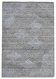 HAND WOVEN FLAT WEAVE KILIM POLYESTER AREA RUGS -Rectangle,Silver,Geometric, [Rectangle] 4'x6'