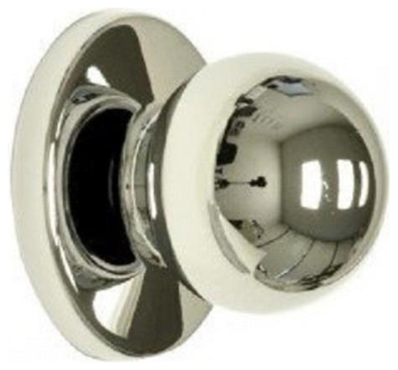 Nuk3y 1.25" Bi Fold Knob With Back Plate, Set of 4, Chrome