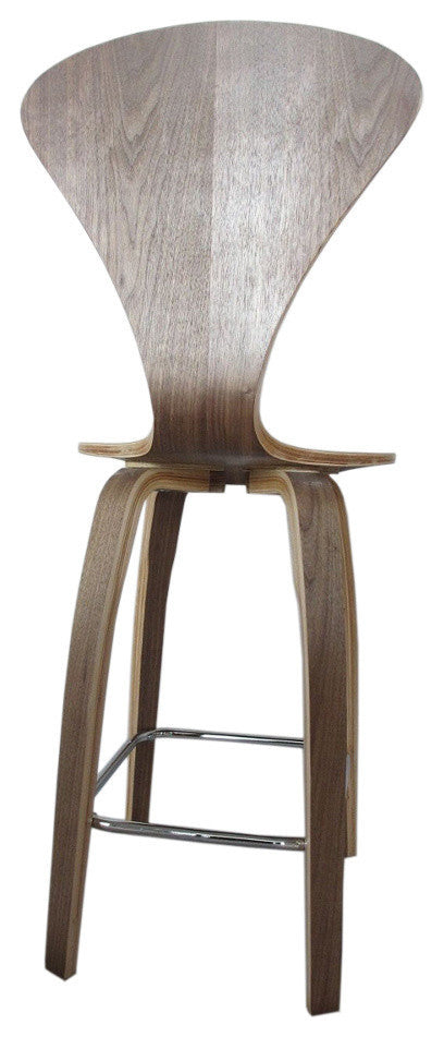 Modern Classics Wooden Bar Chair 30", Walnut