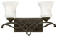 Hinkley Brooke Small Two Light Vanity, Olde Bronze