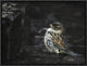 "The Wall" Framed Canvas Giclee by Holger Droste, 17x13"